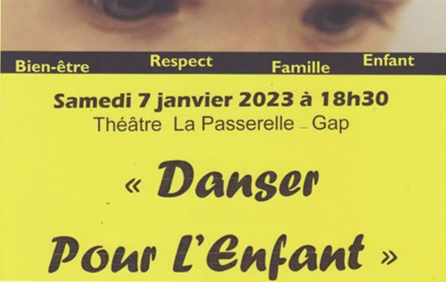 La Compagnie de danse amateur « Pierre de Lune » d’Hélixes participera au spectacle de l’association « Enfant en Danger » le 7 janvier 2023 à Gap